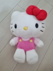 サンリオ ハローキティ ぬいぐるみ オーバーオール ピンク