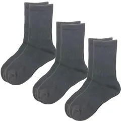 【新品】 [アプローズ] ３足組 消臭 リフレビア スクールソックス 黒 紺 キッズ 子供靴下 (22-24cm, 黒) 0