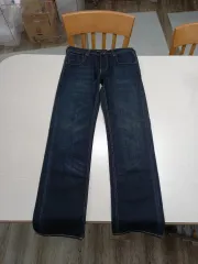 30 H M BRAGG ウォッシュ ストレートジーン ブラックデニム 30-115