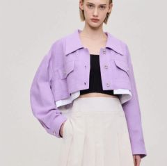 sacai デニム襟付きダブルブレストジャケット - メルカリ