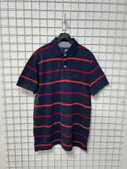 トミーヒルフィガー メンズ ストライプ カラーTシャツ M
