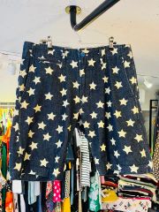 BoTT スター柄 デニムショートパンツ ブラック Sサイズ - メルカリ