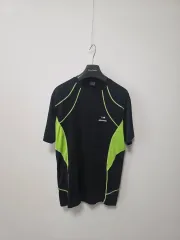 メンズ) EIDER ブラック/ライム 半袖 機能性 Tシャツ