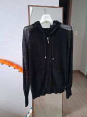 新品 RED VALENTINO チュールレイヤードパーカー ドット フーディー