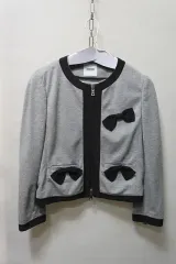 モスキーノ CHEAPANDCHIC クロップド ジップアップ カーディガン 90のサムネイル
