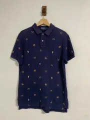 L ポロラルフローレン ヴィンテージ 刺繍 ロゴ 半袖 カラーTシャツ