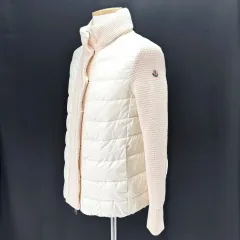 Mサイズ モンクレール ツリー トリコット レディース ニットダウン アイボリー