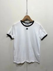 BLACKPINK JENNIE着用 courreges ロゴ刺繍Tシャツ XS - メルカリ
