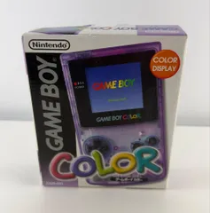 美品 ニンテンドー ゲームボーイカラー 本体 クリアパープル GAMEBOY COLOR Nintendo CGB-001