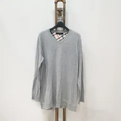 (kk68007) DAKS メンズ Vネック カシミア混 ニット 95のサムネイル
