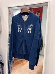 80s vintage】リバーシブル ジップブルゾン 短丈 チンストラップ付き