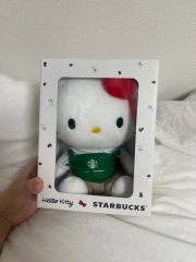 新品】海外限定品 ハローキティ スターバックス ぬいぐるみ 50周年記念