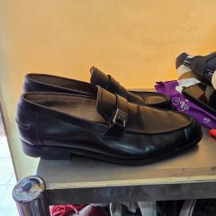 vintage 80-90s PRADA ローファー ダークブラウン - メルカリ