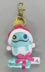 【中古】キーホルダー スクランプ ぬいぐるみキーホルダー・キーチェーン 靴下 クリスマス 「リロ＆スティッチ」 ディズニーストア限定