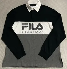 FILA フィラ ロゴ ラグビー カラーTシャツ