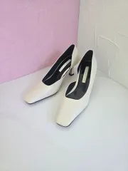 246 (230mm) アイボリー パンプス ヒール