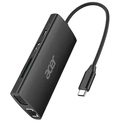 【新品】 Acer USB C ハブ Type-C 9in1 ドッキングステーション 100W USB PD対応 4K HDMIポート 1080p VGAポート 5Gbps 高速データ転送 USB-Aポートイーサネットポート microSD＆SDカードスロ 0