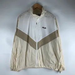 FILA フィラ ベージュ 白 ウィンドブレーカー ジャケット S 251105のサムネイル