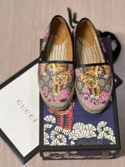 美品 GUCCI インターロッキング フローラ バレエシューズ 36 1/2 美品 GUCCI インターロッキング フローラ バレエシューズ 36 1/2