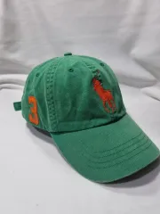 ポロラルフローレン ヴィンテージ グリーン ベースボールキャップ 帽子