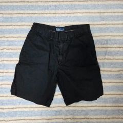 美品】90s ラルフローレン チノ ショーツ W32 黒 古着 夏服 ポロチノ