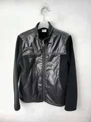 FILA GOLF レディース フリースジップアップ 光沢ブラック 90 S