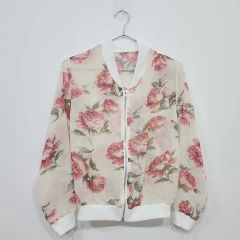 08sircus 花柄シースルーブルゾン ジップアップ - メルカリ