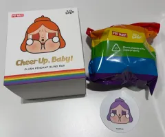 POP MART クライベイビー CHEERUPシリーズ ぬいぐるみ キーホルダー Purple
