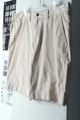 (2XL-3XL) トミーヒルフィガー ハーフパンツ パンツ ベージュ コットン-1E52