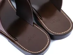 Celine セリーヌ レ렝 カーフスキン ダブル ストラップ サンダル 42のサムネイル