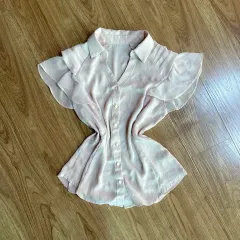 ヴィンテージ いちごミルク ピンク 半袖 姫ギャル ロギャル ブラウス バレエコア フェアリー
