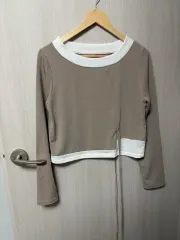 バイカラー 長袖Tシャツ シャーリングTシャツ