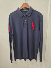 ❣️一点限り❣️Polo Ralph Lauren 長袖ポロシャツ ネイビー L - メルカリ