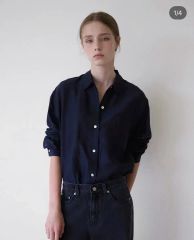 regleam ロールアップスリーブシャツ ネイビー - メルカリ