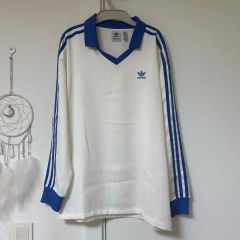 adidas】希少80sデサント製トレフォイルロゴ・ウール混ニット 白系 