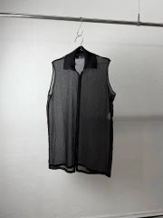 新品タグ付】 pois ポワ ダブルメッシュカーディガン 黒 - メルカリ