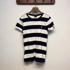 正規品 QR付き美品 ポロ バイラルフローレン ボーダーニット ポニー