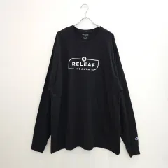 2XL Champion ブラック 長袖Tシャツ