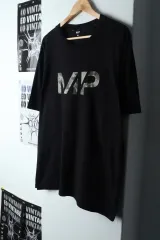 (L-XL) ブランド ヴィンテージ 半袖 Tシャツ ブラック カモフラ -14569