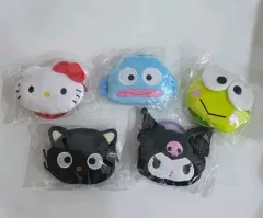 サンリオ フェイス ミニ コインケース (ハローキティ ハンギョドン けろっぴ クロミ チョコキャット)