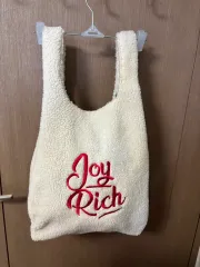 フリース アイボリー ショッピングバッグ ショルダーバッグ