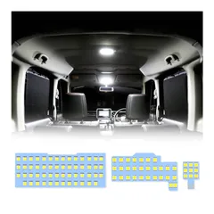 内装 カスタムパーツ 爆光 LEDバルブ 6000K 白 純正交換 ホワイト 室内灯 取付簡単 ルームランプセット LED 取付書付き LED 用 3点セット フレアワゴンMM32S/42S/53S マツダ (スズキ スペーシアMK32S/42S/53S スズ