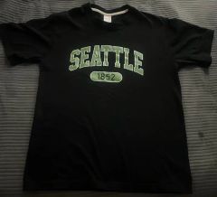 90sビンテージ USA製 NBA シアトルスーパーソニックス Tシャツブラック