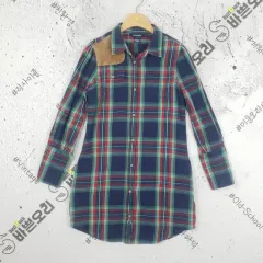 ポロラルフローレン RALPH LAUREN ロング シャツ ネイビー CHECK 1100043