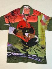 美品 Paul Smith 現行 総柄 オープンカラー 半袖シャツ M マルチ