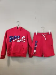Polo Kids(ポロキッズ) 8 上下セットアップ 裏起毛パーカーTシャツ