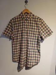 ラコステ CHECK 半袖 シャツ Mサイズ