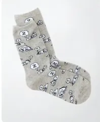 SNOOPY 靴下 グレー 4足