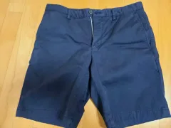 セオリー メンズ コットン ハーフパンツ ダークネイビーのサムネイル