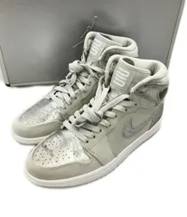 ナイキ ハイカットスニーカー AIR JORDAN 1 RETRO HIGH SILVER 396009-001 メンズ SIZE 25.0 (S) NIKE